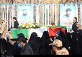 استقبال از پیکر مطهر 4 شهید گمنام در تبریز