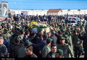 استقبال از پیکر مطهر 4 شهید گمنام در تبریز