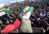 استقبال از پیکر مطهر 4 شهید گمنام در تبریز