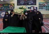 استقبال از پیکر مطهر 4 شهید گمنام در تبریز