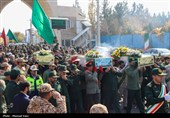 استقبال از پیکر مطهر 4 شهید گمنام در تبریز
