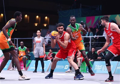 بازی‌های کشورهای اسلامی| شکست تیم بسکتبال سه نفره مردان مقابل ساحل عاج