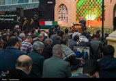 وداع با پیکر مطهر شهید گمنام در مسجد جمکران