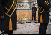 وداع با پیکر مطهر شهید گمنام در مسجد جمکران