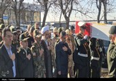 پیکر پاک سه شهید گمنام در اردبیل تشییع می‌شود