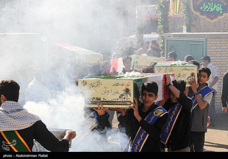 تشییع پیکر 6 شهید در خراسان جنوبی