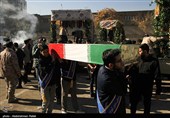 استقبال از 4 شهید گمنام دفاع مقدس در دبیرستان شریعتی همدان