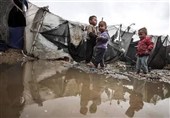 سیلاب مصیبت در غزه/ کودکان قابلمه به دست دوباره به میدان آمدند