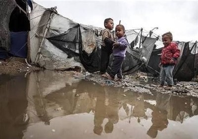 سیلاب مصیبت در غزه/ کودکان قابلمه به دست دوباره به میدان آمدند