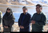 بازدید معاون رئیس‌جمهور و استاندار اردبیل از دریاچه نئور