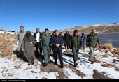 بازدید معاون رئیس‌جمهور و استاندار اردبیل از دریاچه نئور