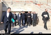 وزیر ورزش و جوانان برای بررسی مجموعه ورزشی علی‌دایی وارد اردبیل شد