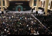اولین شب مراسم عزاداری شهادت حضرت زهرا(س) با حضور رهبر انقلاب
