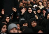 اولین شب مراسم عزاداری شهادت حضرت زهرا(س) با حضور رهبر انقلاب