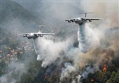 آتش‌سوزی جنگل‌های الیت کنترل شد/ عملیات هوایی سپاه و ارتش برای مهار آتش