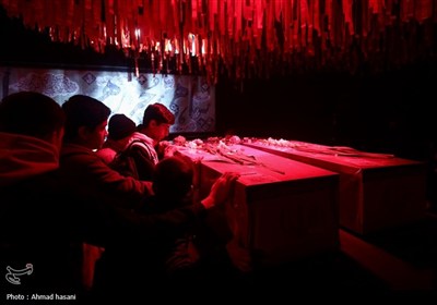 وداع با پیکر شهدای گمنام هشت سال دفاع مقدس