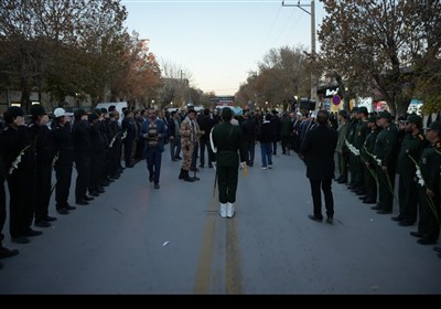تشییع پیکر مطهر شهید گمنام در شهر نورآباد لرستان