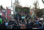 تشییع پیکر مطهر شهید گمنام در شهر نورآباد لرستان