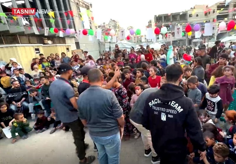 تقرير تسنيم/ غزة تحتفل بيوم الطفل العالمي: مساحات فرح وسط التحديات