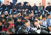 لحظه‌های ناب مدرسه آیت‌الله صالحی کرمان در استقبال از شهید گمنام