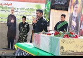 لحظه‌های ناب مدرسه آیت‌الله صالحی کرمان در استقبال از شهید گمنام