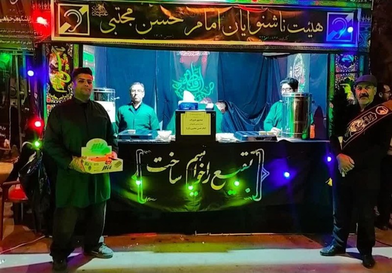 خدمت‌رسانی موکب ناشنوایان در ایام فاطمیه در استان مرکزی
