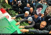 مراسم  تشییع پیکر 100 شهید دوران دفاع مقدس - تهران