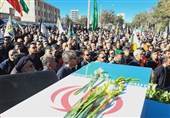 وداع باشکوه با پیکر 4 شهید گمنام دفاع مقدس در زاهدان