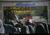 تشییع پیکر مطهر هفت شهید گمنام دوران دفاع مقدس در کرمانشاه
