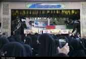 تشییع پیکر مطهر هفت شهید گمنام دوران دفاع مقدس در کرمانشاه
