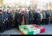 تشییع پیکر سه شهید گمنام در اردبیل