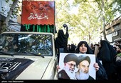 تشییع پیکر  دو شهید گمنام در خرم آباد