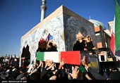 تشییع پیکر مطهر 7 شهید گمنام در قم