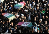 تشییع پیکر مطهر 7 شهید گمنام در قم