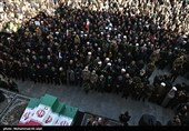 تشییع پیکر مطهر 7 شهید گمنام در قم