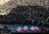 تشییع پیکر مطهر 7 شهید گمنام در قم