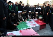 تشییع پیکر مطهر 7 شهید گمنام در قم