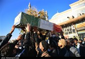 تشییع پیکر مطهر 7 شهید گمنام در قم