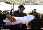 تشییع پیکر مطهر 7 شهید گمنام در قم