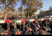 تشییع 9 شهید قاطمی در قزوین