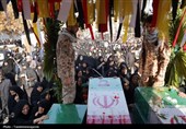 تشییع 9 شهید قاطمی در قزوین