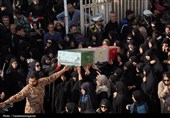 تشییع 9 شهید قاطمی در قزوین