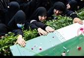 مراسم  تشییع پیکر 100 شهید دوران دفاع مقدس - تهران