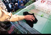 مراسم  تشییع پیکر 100 شهید دوران دفاع مقدس - تهران