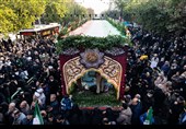 مراسم  تشییع پیکر 100 شهید دوران دفاع مقدس - تهران