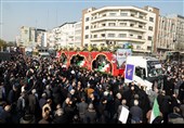 مراسم  تشییع پیکر 100 شهید دوران دفاع مقدس - تهران