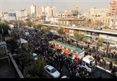 مراسم  تشییع پیکر 100 شهید دوران دفاع مقدس - تهران