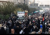 مراسم  تشییع پیکر 100 شهید دوران دفاع مقدس - تهران