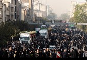 مراسم  تشییع پیکر 100 شهید دوران دفاع مقدس - تهران