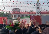 جلوه ایستادگی و مقاومت در بدرقه 7 شهید والامقام در گیلان+فیلم و تصاویر